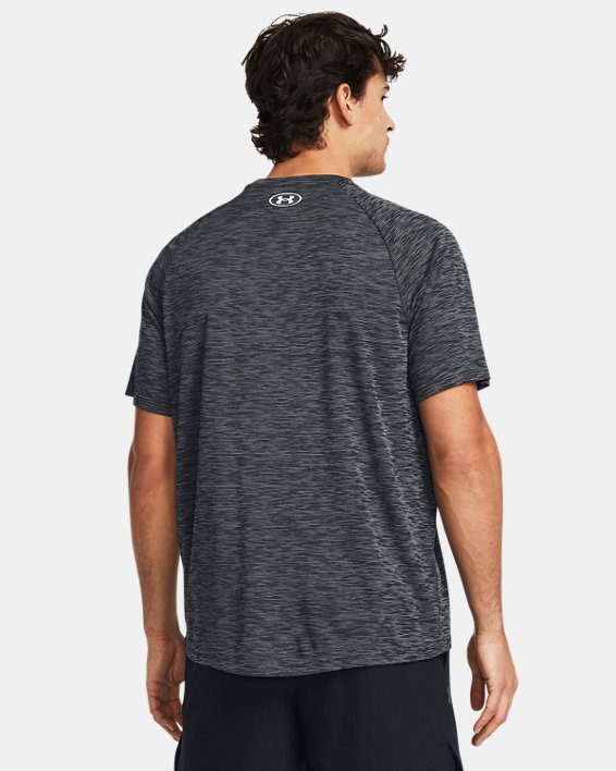 Men's UA Tech™ Textured Short Sleeve in Black image number 1